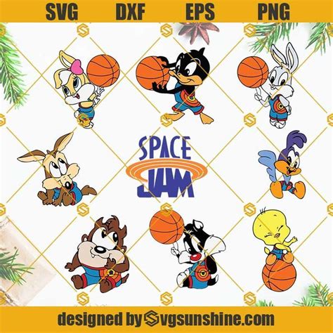 BABY SPACE JAM SVG BUNDLE Baby Daffy Duck SVG Baby Sylvester SVG