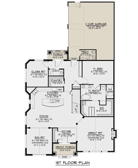 House Plan 5032 00014 Craftsman Plan 3 588 Square Feet 4 Bedrooms