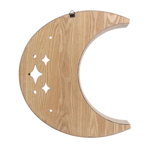 Wooden Crescent Moon Wall Shelf Something Different Wholesale