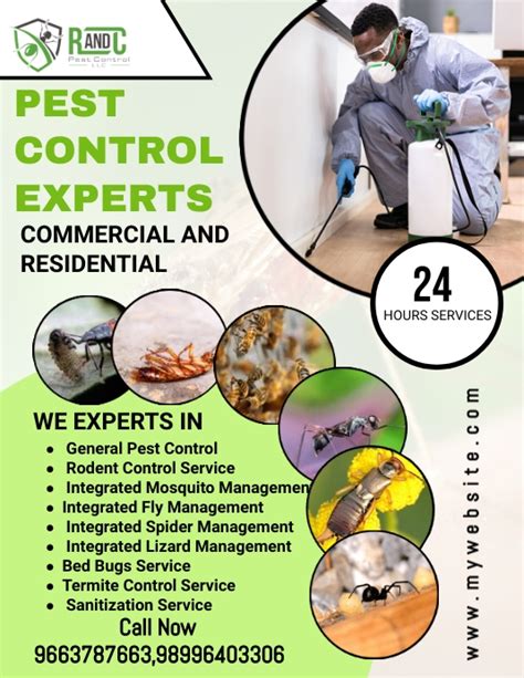 Copy Of Pest Control Flyer Social Media Postermywall