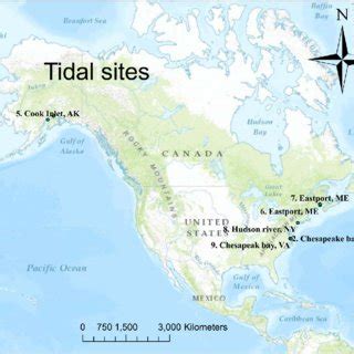 Geographical overview of the tidal sites. | Download Scientific Diagram