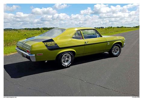 Vintage Reproduction Posters Green Yenko Chevrolet Nova Muscle Car Etsy