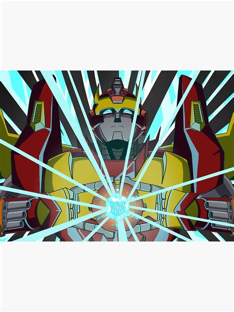 Rodimus Prime Background Ver Sticker For Sale By Eponahorse