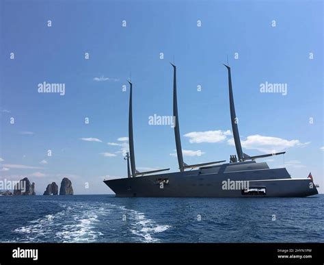 Andrey Melnichenko Sailing Yacht A in Capri, Italy (archive Stock Photo - Alamy