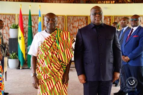 Le Nouvel Ambassadeur Du Ghana En Rdc Pr Sente Ses Lettres De Cr Ance