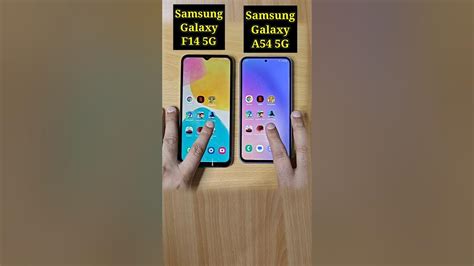 Samsung Galaxy A54 Vs Samsung Galaxy F14 Speed Test Comparison Youtube