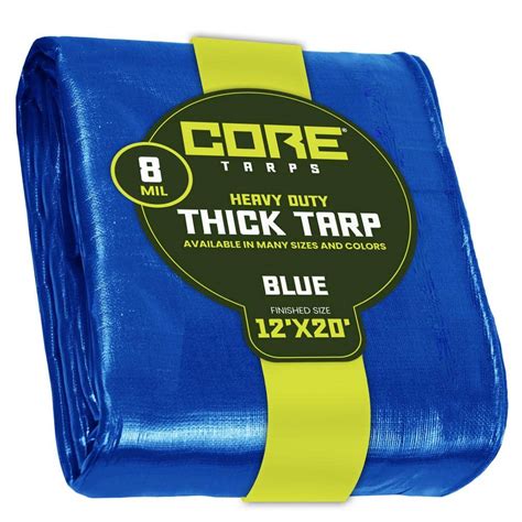 Reviews For CORE TARPS 12 Ft X 20 Ft Blue 8 Mil Heavy Duty