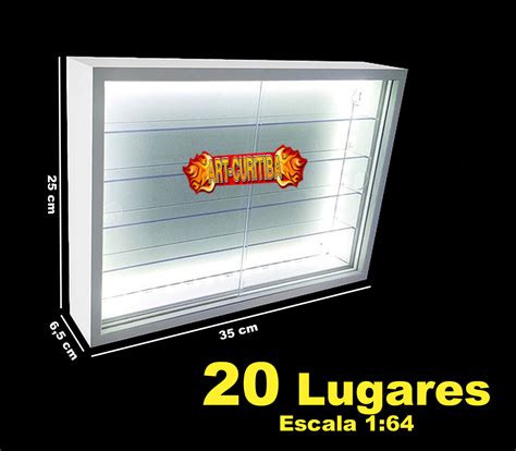 Estante 20 Hot Wheels Expositor Led Portas Art Curitiba
