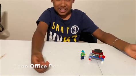 Lego Tutorial How To Build Lego Office Desk Lesson 19 Youtube