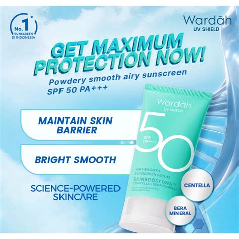 Jual Wardah Uv Shield Airy Smooth Sunscreen Serum Spf Pa Airy