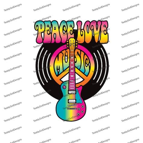 Peace Love Music Etsy