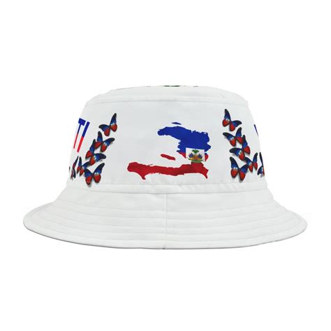 Haiti Bucket Hat Haitian Pride Hat Haitian Flag Bucket Hat Zoe