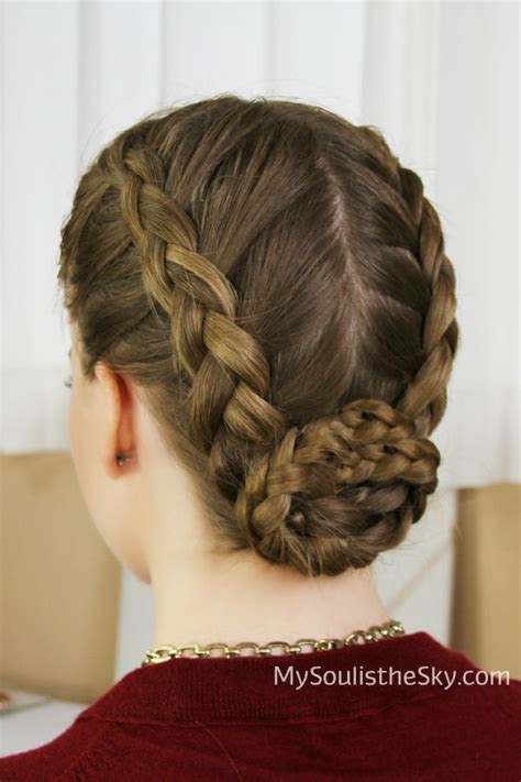 Two Dutch Braids Into A Bun Best For Dance And Gymnastics Braids