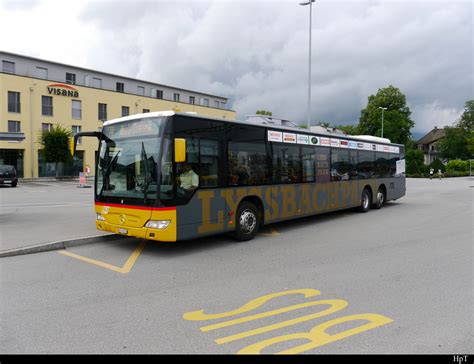 Postauto Mercedes Citaro BE 639516 Mit Werbung Unterwegs Auf Der