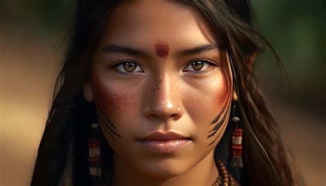 Female Native American Face Paint