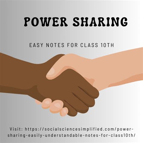 Power Sharing Notes On Chapter 01 Of Civics For Class 10th