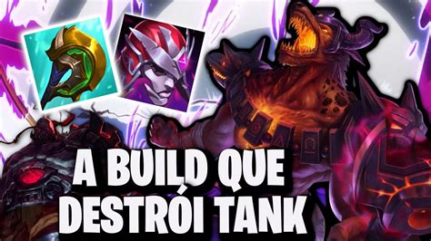 A BUILD QUE DESTRÓI TANK MUITA VIDA NASUS VS SION League of