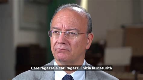 Esami Di Maturit Il Messaggio Del Ministro Valditara Agli Studenti