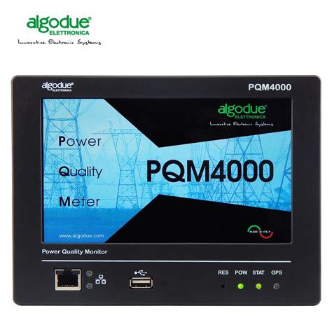 Digital Multimeter Pqm4000 Algodue Made In Italy Power Quality Analyzer