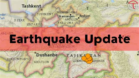 Tajikistan Earthquake Map View Most Affected Regions