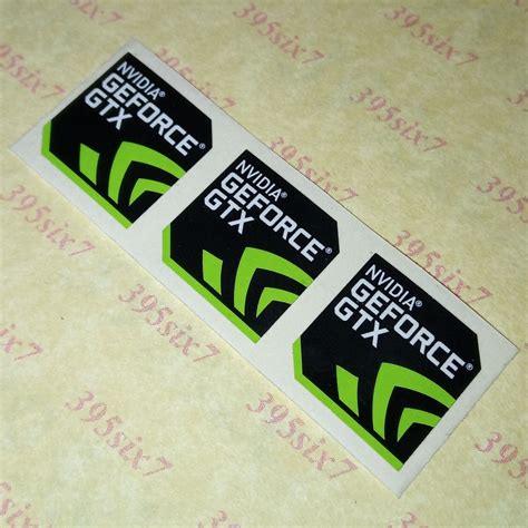 3 Pcs Nvidia Geforce Gtx Sticker 17 5mm X 17 5mm Ebay