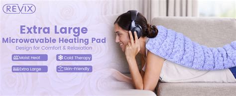 Amazon Revix Extra Large Heating Pad Microwavable For Back Pain