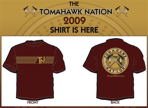 Tomahawk Nation Official T-Shirt! Order Now! - Tomahawk Nation