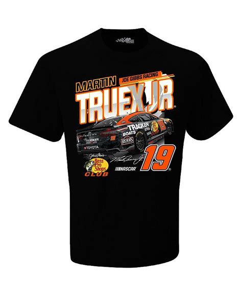 Joe Gibbs Racing Team Collection Mens Black Martin Truex Jr Speed T