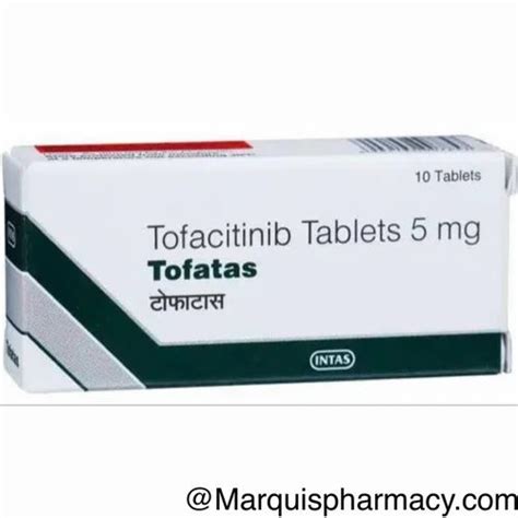 Tofatas 5mg Tablet Tofacitinib At Rs 350 Stripe Rheumatoid