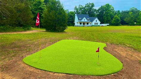 3 Month DIY Putting Green Build In Under 20 Minutes Timelapse YouTube