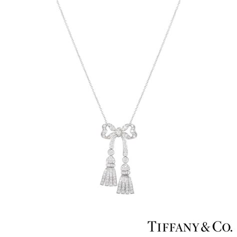 Tiffany & Co. Diamond Bow Necklace | Rich Diamonds