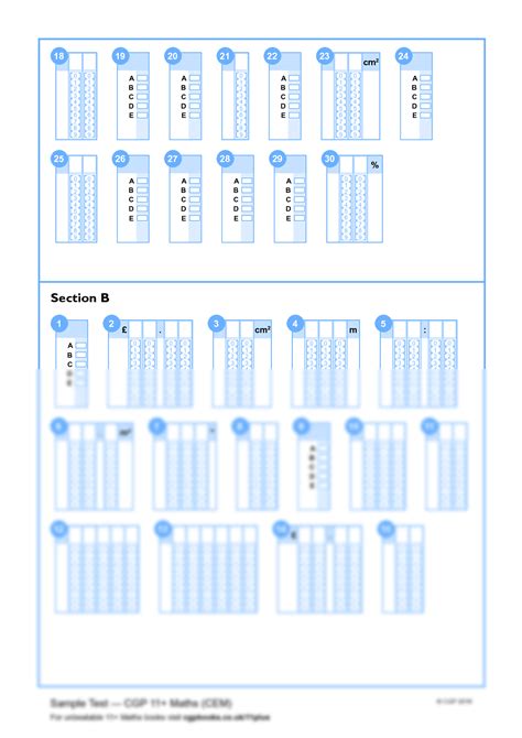 SOLUTION: 11 plus cem maths answer sheet - Studypool