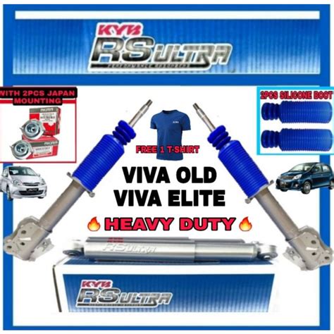 Kyb Rs Ultra Perodua Viva All Elite Absorber Front And Rear Set Pcs