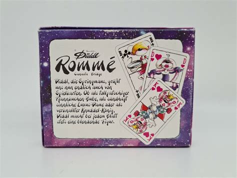 Diddl Romm Canasta Bridge Kartenspiel Klassisches Kartendeck Vintage