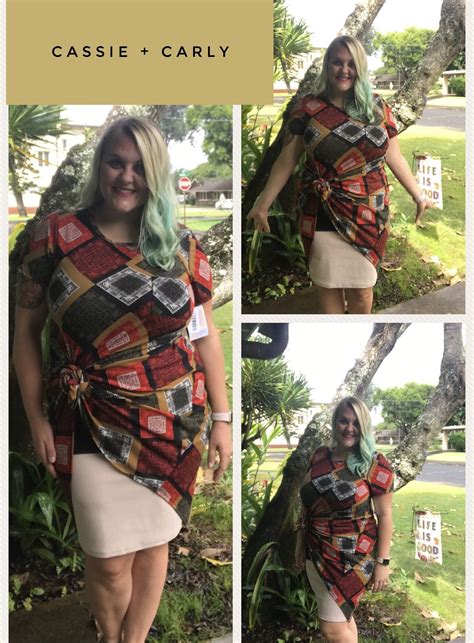 Styling Cassie Large Carly ~ Xl Cassie On Plus Size Model Lularoe Lularoenicolelipe