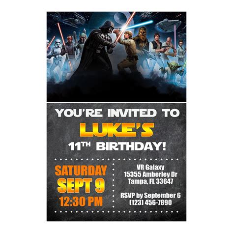 Star Wars Invitations - Chalkboard - General Prints