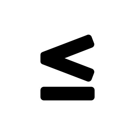 Less Than Equal Solid Icon By Friconix Fi Xnsuxl Less Than Equal Solid Normalsolidsymbol