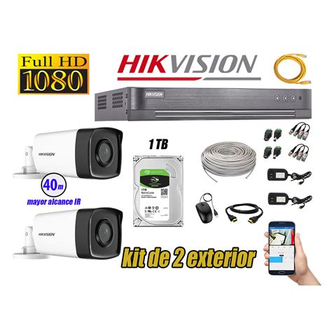 Ripley Hikvision C Maras De Seguridad Kit Exterior It F Full Hd