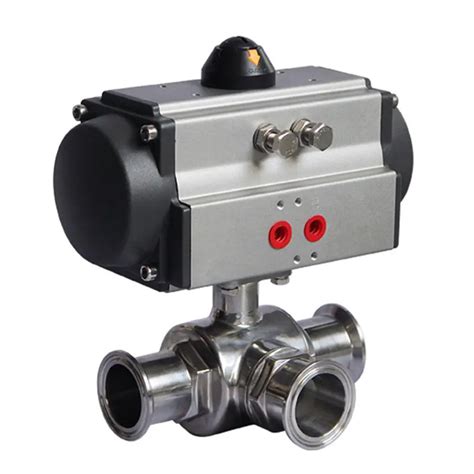 3 Way Stainless Steel Food Grade Sanitary Tri Clamp Ball Valve