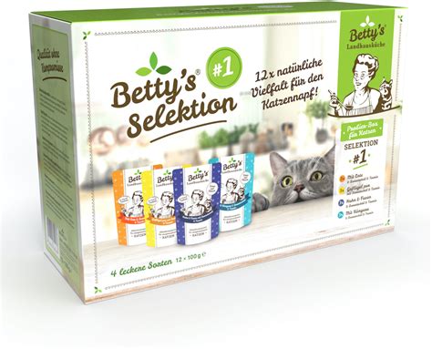 Betty s Landhausküche Selektion 1 Katzen Nassfutter 12x100g ab 17 79