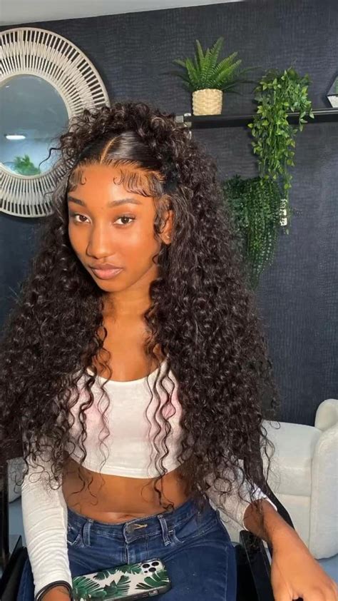 Curly Half Up Half Down Wig Install Human Hair Wigs Frontal Wig