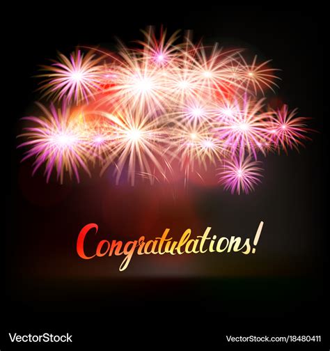 Congratulations Background Fireworks