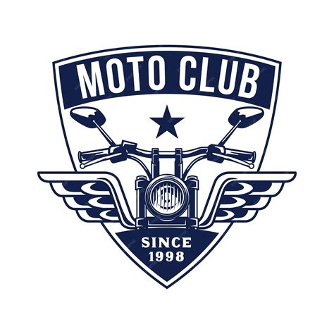 Premium Vector Hand Drawn Motorcycle Club Logo Badge