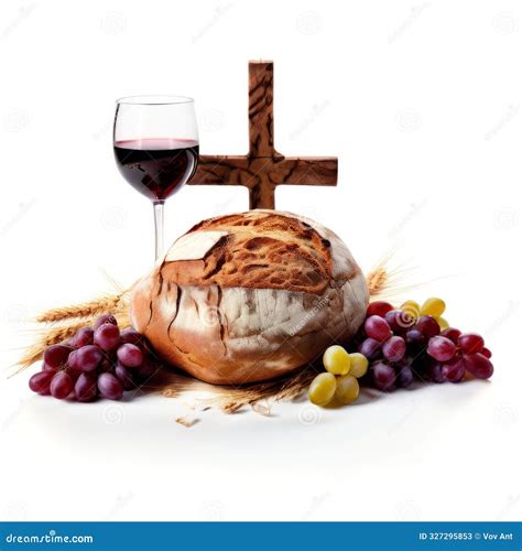 Christianity Holy Communion A Ritual Involving Bread And Wine T Stock