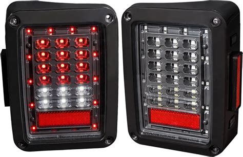 Ajp Distributors For Jeep Wrangler Jk Pair Rear Tail Light Lamp Led Led 2007 2008