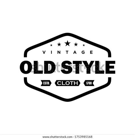 Classic Vintage Retro Label Badge Logo Stock Vector Royalty Free