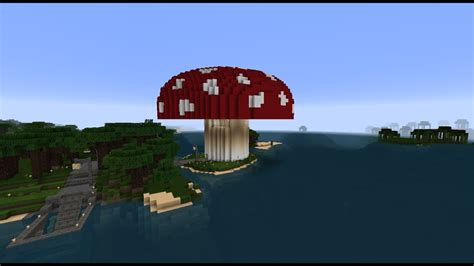 Minecraft Huge Mushroom Farm Built Inside A Giant Mushroom Youtube