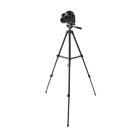 Onn Aluminum Camera Smartphone Tripod Adjustable Height Light