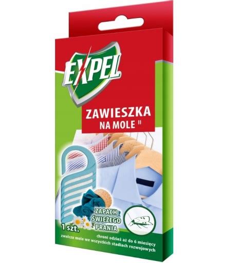 EXPEL Zawieszka na mole odzieżowe o zapachu prania 1800 środek