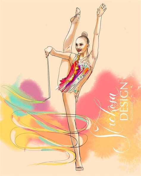 Pin Di Awen Bree Su Rhythmic Gymnastics Illustrated Ginnastica